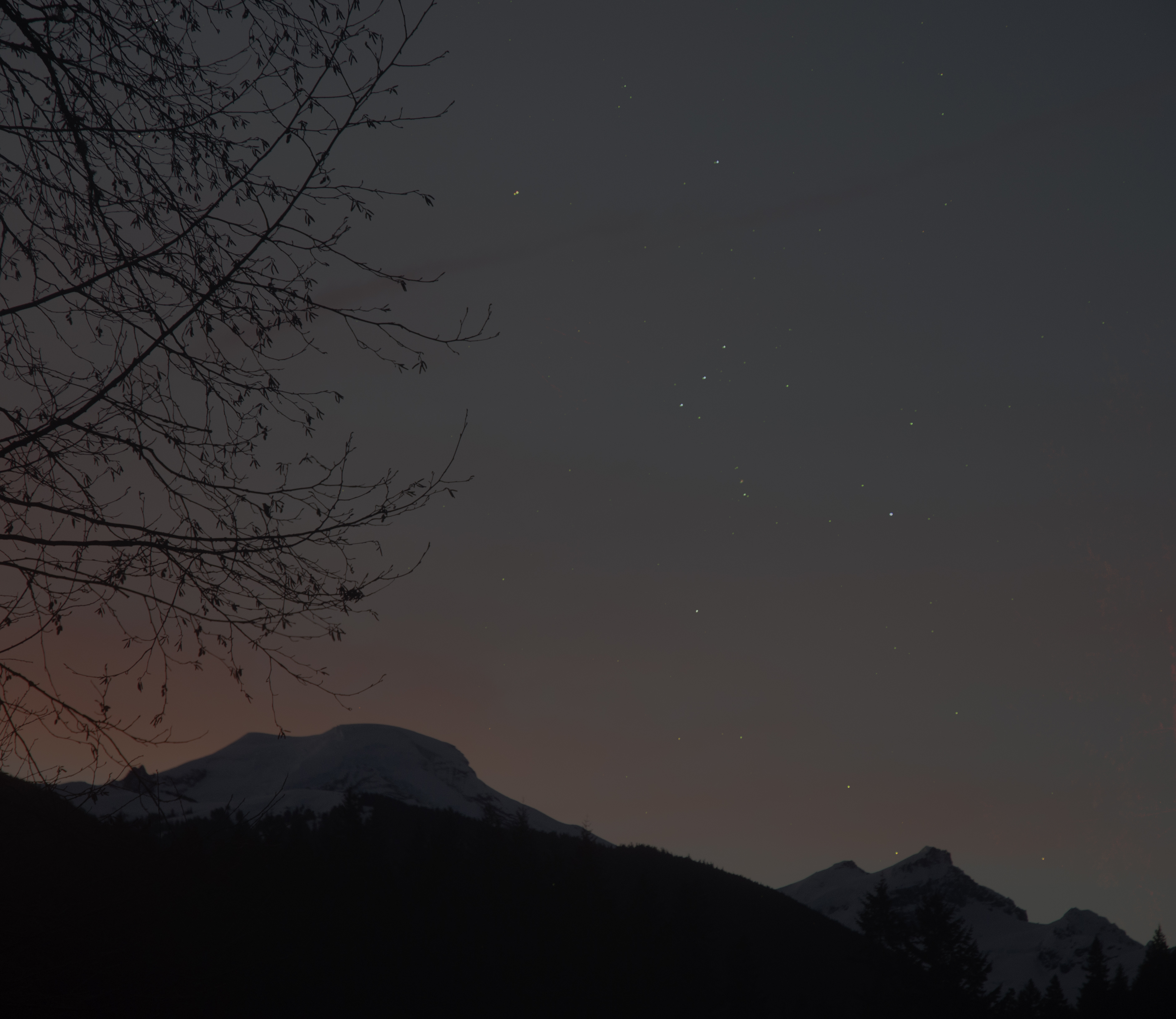 Mount Baker with Orion